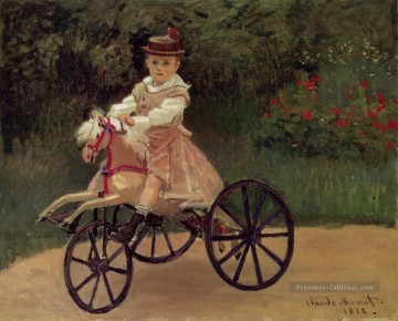  Jean Tableau - Jean Monet sur son tricycle à cheval Claude Monet